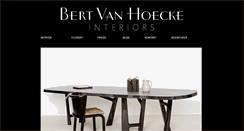 Desktop Screenshot of bertvanhoeckeinteriors.com